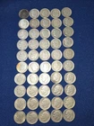 $5 FACE SILVER ROOSEVELT DIME ROLL VARIOUS DATES MOSTLY 1954s VISIBLE DATES