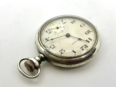 Waltham Sterling Silber Taschenuhr Antik, Funktioniert, 46 mm aus Japan - Bild 1 von 4