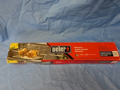 Weber Gas Grill Stainless Rotisserie Kit for Genesis 300 Series, New-open Box.