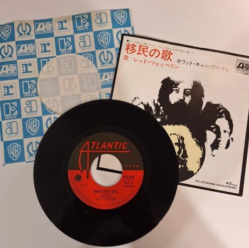 LED ZEPPELIN Immigrant Song / Hey Hey What Can I Do JAPAN 45 rpm NM vinyl single