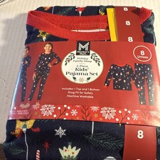 Members Mark 2 Piece Holiday Kids Pajamas Set