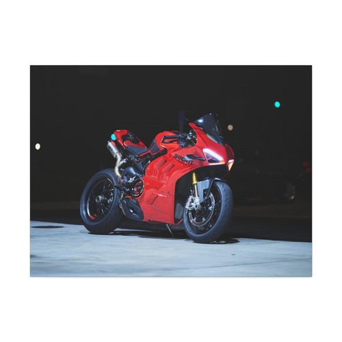 Ducati Panigale V4S High Resolution Museum Quality Horizontal Canvas Print #007 - Picture 3 of 10