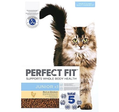 7 kg Perfect Fit Junior 1 (  5,28/kg) mit Huhn Katzenfutter für Kätzchen