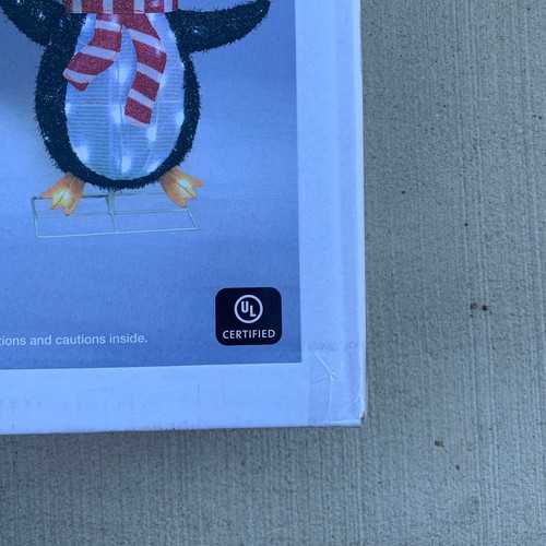 Pinguini impilati a LED natalizi 58" inverno corsia delle meraviglie illuminati arte cortile vacanze - Foto 5 di 6