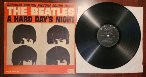 The Beatles - A Hard Day's Night Vintage Vinyl 1964 LP (TESTED) 1st Cdn Pressing - Picture 1 of 13