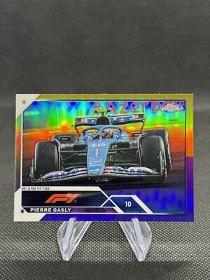2023 Topps Chrome Formula 1 Gold & Purple Refractor Pierre Gasly #108 Alpine F1