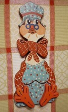 CHILD'S WALL DECOR HANDCRAFTED hand-painted MOTHER GOOSE Vibrant colors Vintage