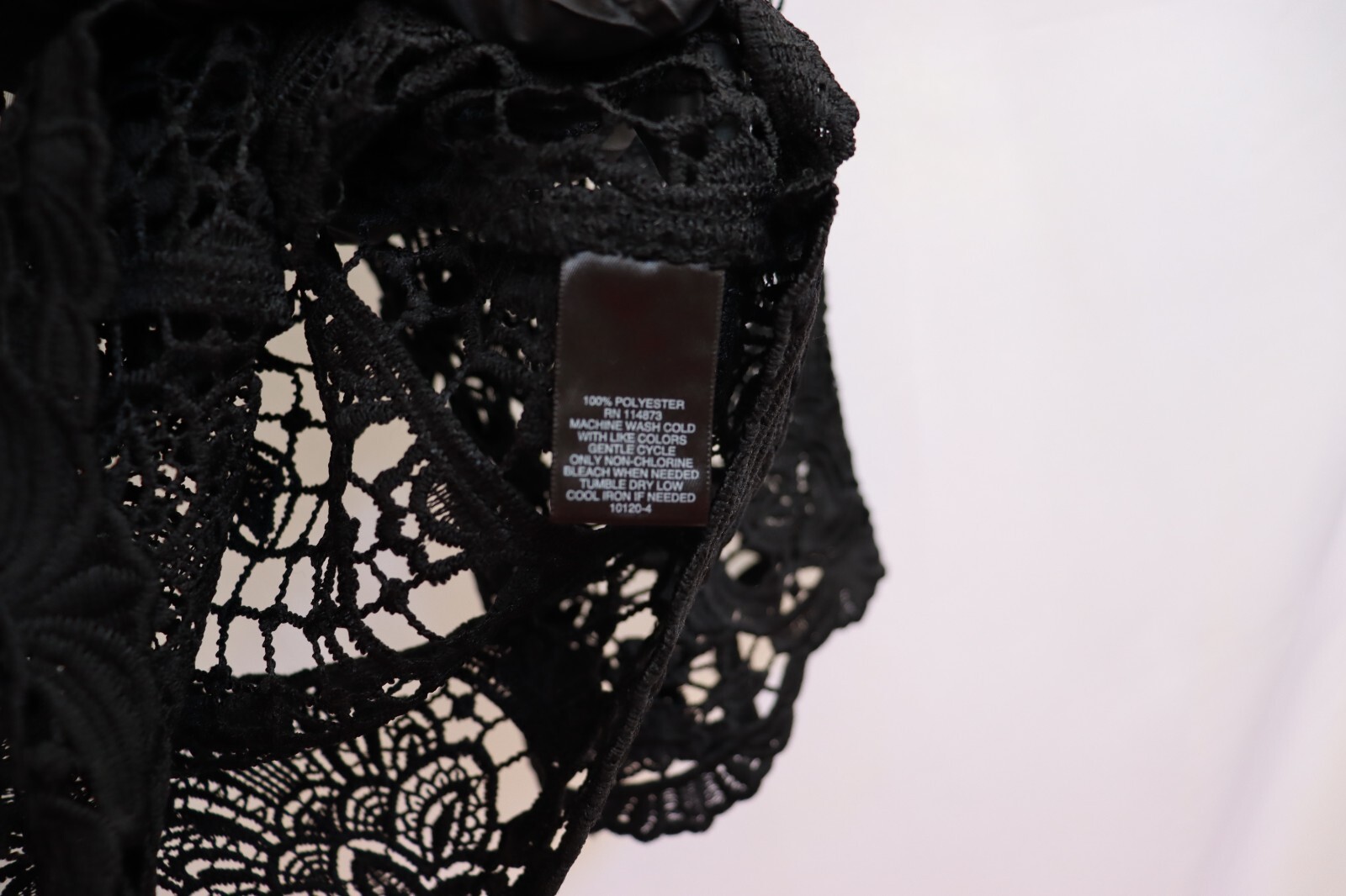 Bold Elements medium black mesh top with gold bac… - image 6