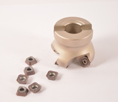 KM12 50-22 4Flute index face mill cutter tool+4pc SEKT1204AFTN carbide insert