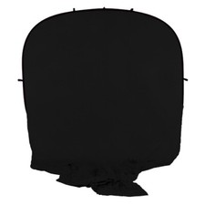 Fotodiox Collapsible 8x14' Portable Backdrop - Black Muslin Background