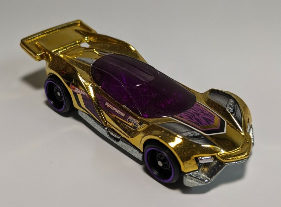 2020 Hot Wheels Meijer Exclusive Gold Chrome Blitzspeeder 1/64