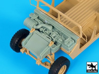 Black Dog 1/35 GM 6.2lt V8 Diesel Engine for M1025 HMMWV Humvee (Tamiya) T35210