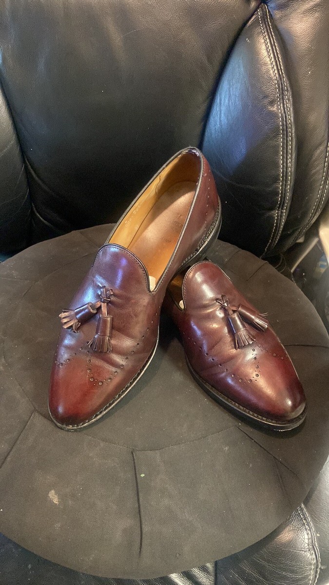 Allen Edmonds Astor Burgundy Tassel Leather Loafers Men\'s Size 12 EEE Grayson Shell Cordovan Tassel Loafer | Men main image 4
