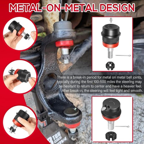 10626 Heavy Duty Replacement Ball Joints Fits For Jeep Wrangler JK JKU 2007-2018 - Picture 6 of 10