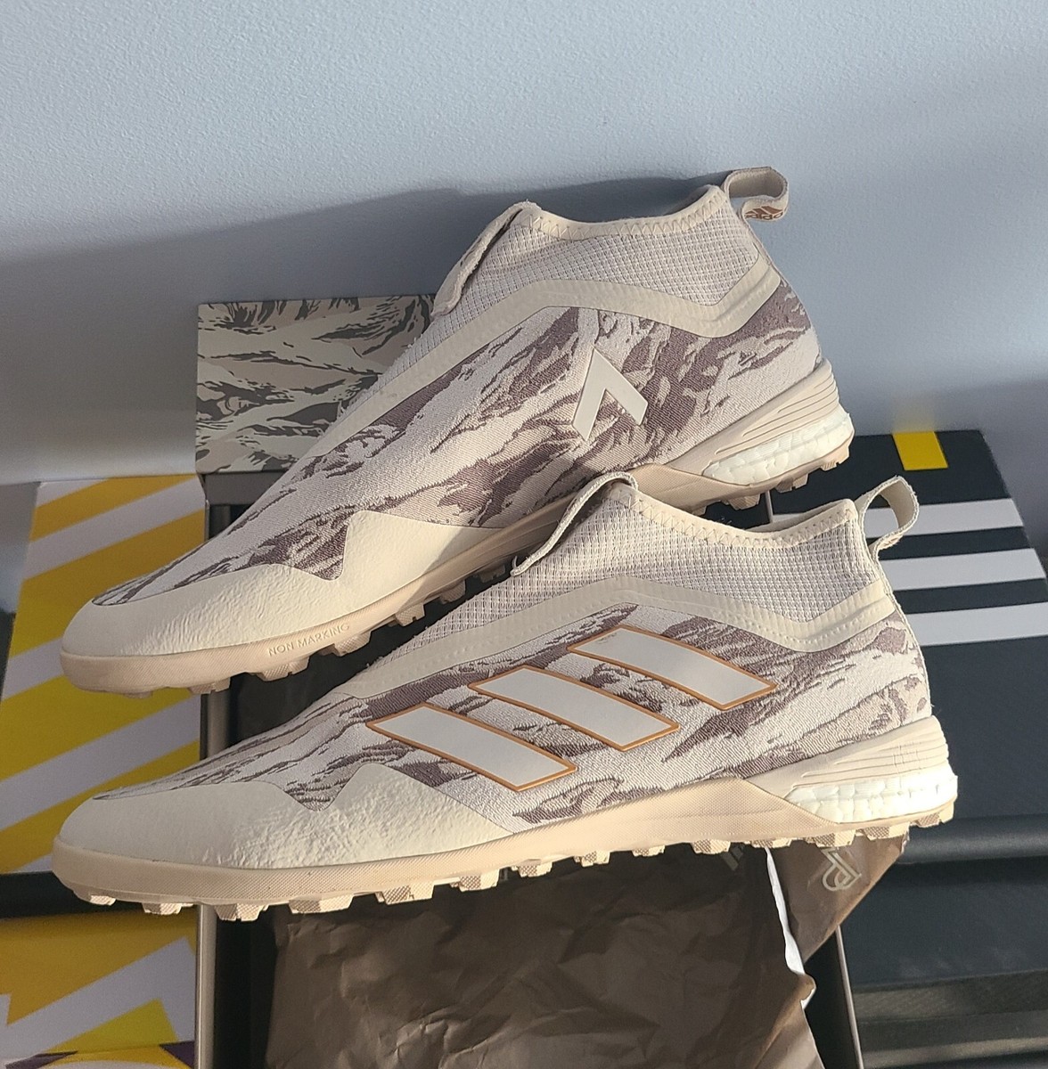 Pogba Adidas Ace 17+ Purecontrol TR Pogboom - Sand / Gold | eBay