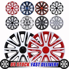 13 16 Set Of 4 Wheel Rim Covers Snap On Full Hub Caps Tire Steel Rim