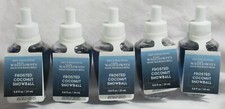 Bath Body Works Wallflower Fragrance Bulb Lot Set 5 FROSTED COCONUT SNOWBALL