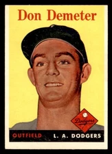 1958 Topps Baseball #244 Don Demeter VG/EX *g2