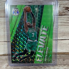 2020-2021 Mosaic Basketbal Fluorescent Green Elevate Jaylen Brown  #1/10