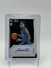 2023-24 Panini Noir Rookie Autographs Cason Wallace Silver 60/99 Rookie (RC)