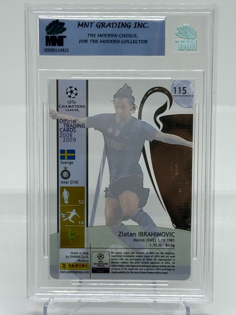 2008-2009 Panini Uefa Champions League #115 Zlatan Ibrahimovic MNT