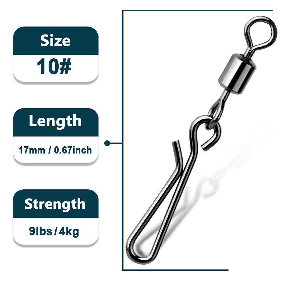 Drennan Barrel Swivels – Lot De 10 émerillons Pour Pêche – Finition Mate, Rotation Libre – Idéaux Pour Feeder Et Eau Douce