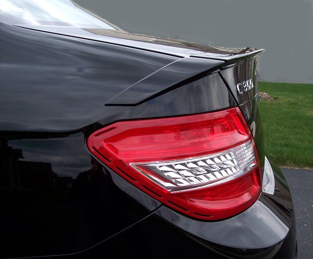 Mercedes C-Class W204 Sedan 08-14 3pc Brabus Color 775  Silver Trunk Spoiler