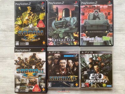 SONY PS2 & 3  SOCOM: U.S. NAVY SEALs 1 2 4 & Velvet File & Plus & Binary Domain