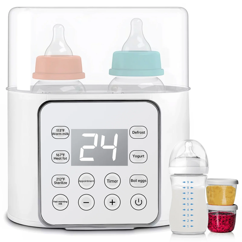 Baby, 9-in-1 Tragbar, Babyflaschensterilisator, Doppelflasche Muttermilchwärmer - Bild 7 von 12