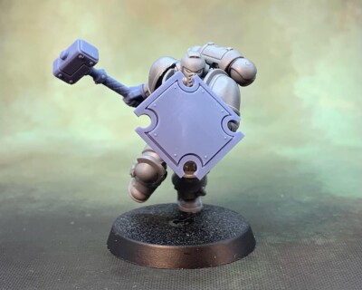 Square Shield Blank Basic A Left - compatible w 40k Primaris stormshield