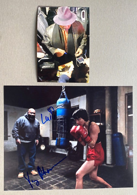 VING RHAMES & LUIII 'Uppercut' In-person signed  Foto 20x25 Autogramm