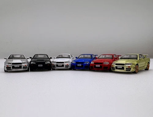 1/87 Plastik Auto Modell Nissan Skyline GT-R R34 6 Farben - Bild 2 von 30