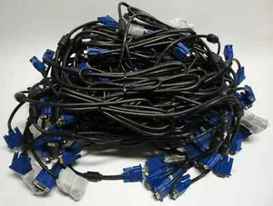 Lot of 100 Male VGA to Male VGA 6FT Cables 15 Pin