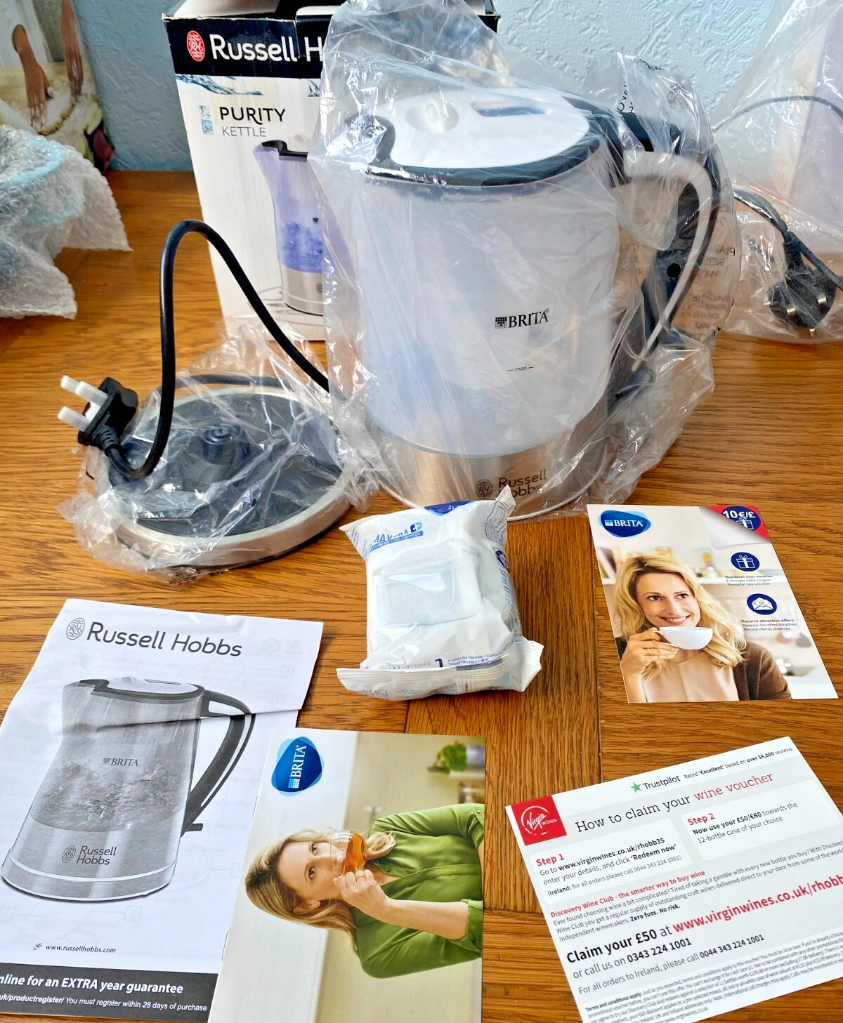 Russell Hobbs 22851 Brita Filter Purity Electric Kettle, 1L 3000W SPARE PARTS
