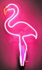 Flamingo Acrylic Neon Sign 14" Lamp Light Glass Bar Window Display Gift Z854