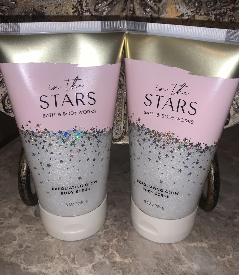 2x Bath & Body Works IN THE STARS Celestial Exfoliating Glow Body Scrubs 8oz~NEW - Image 2 of 4