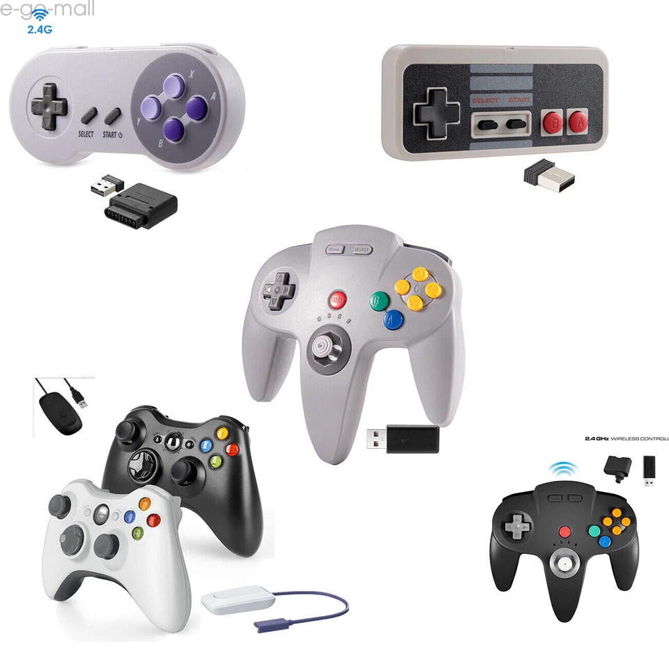Wireless USB SNES /NES/ N64 /Xbox 360 Controller Joystick for Windows PC MAC - Image 2 of 4