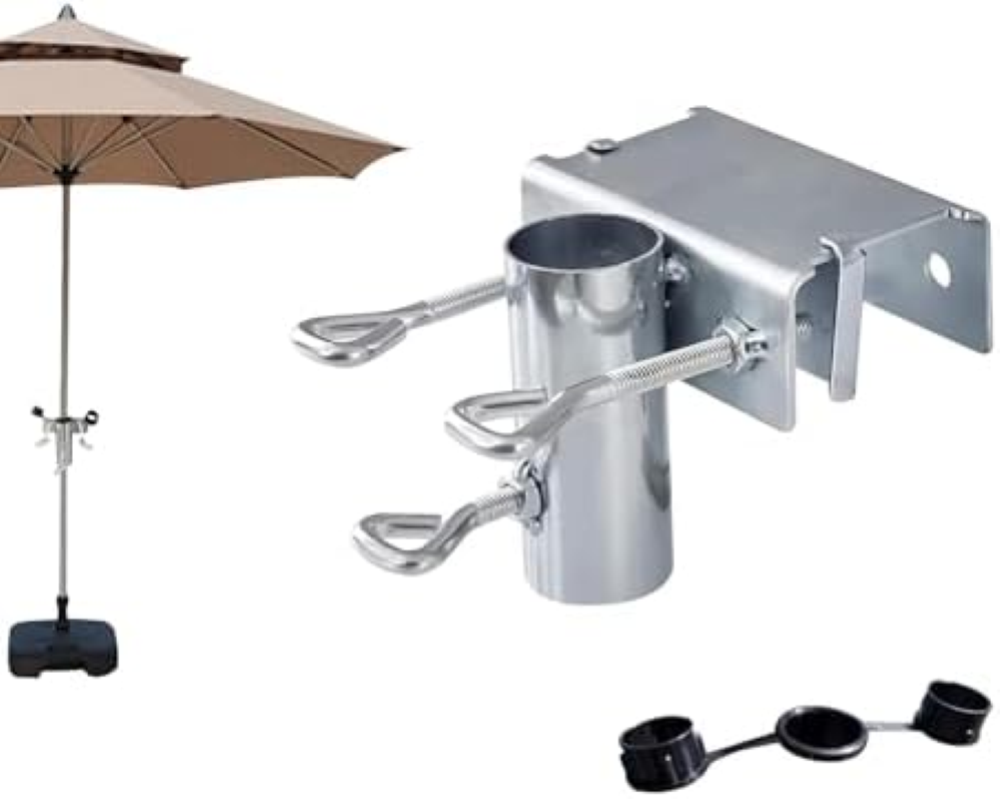 Support de Parasol,Pince de Fixation Parasol,Pied de Parasol Balcon,Support Para