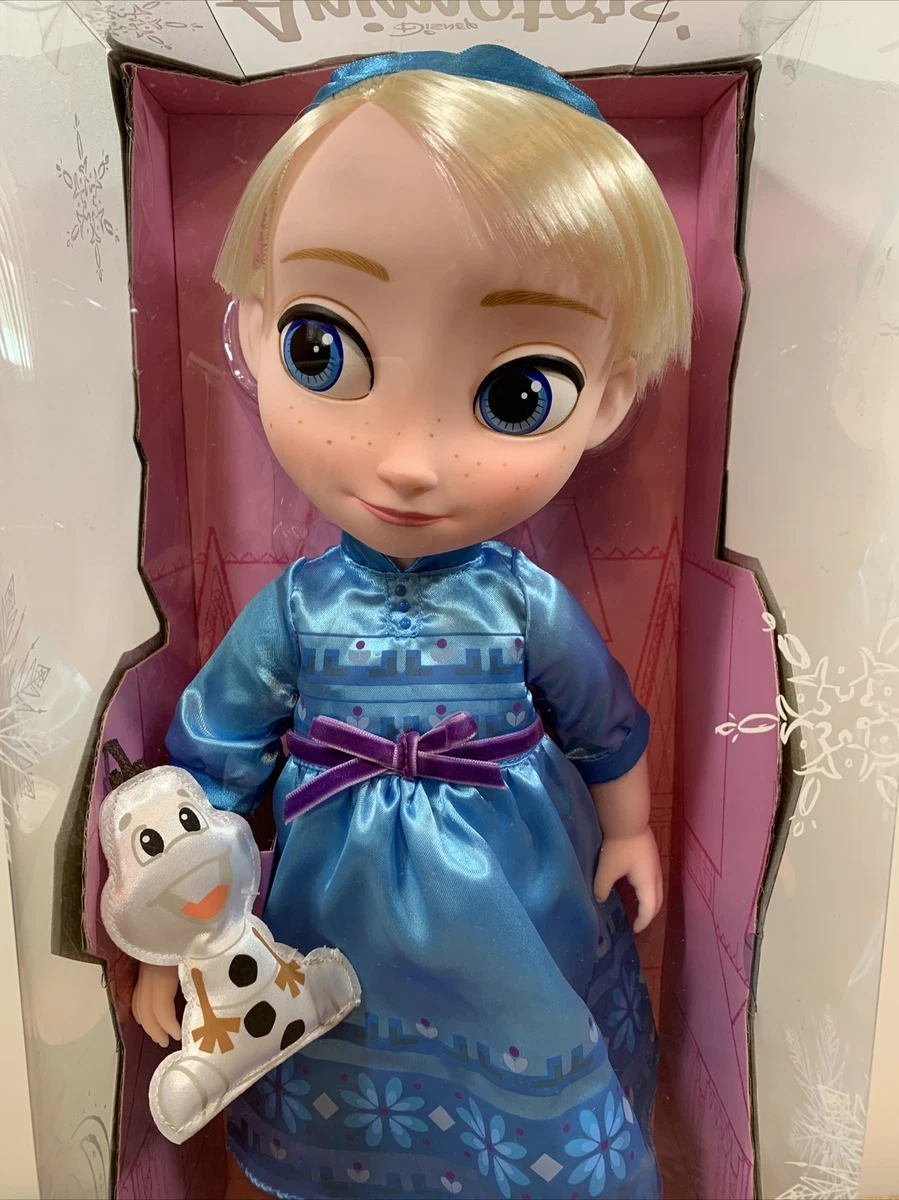 Uniquely Disney Animators' Collection Frozen Elsa & Anna Doll 16” New