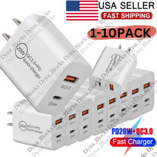 PD 20W USB-C Power Adapter Fast Wall Charger For iPhone 11 16 13 14 Samsung Lot