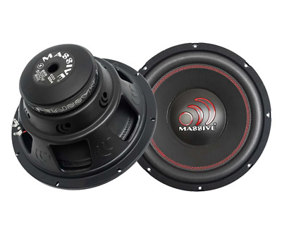NEW MASSIVE AUDIO ECO12S4 - 12'' 500 Watts  Single 4 Ohm Subwoofer