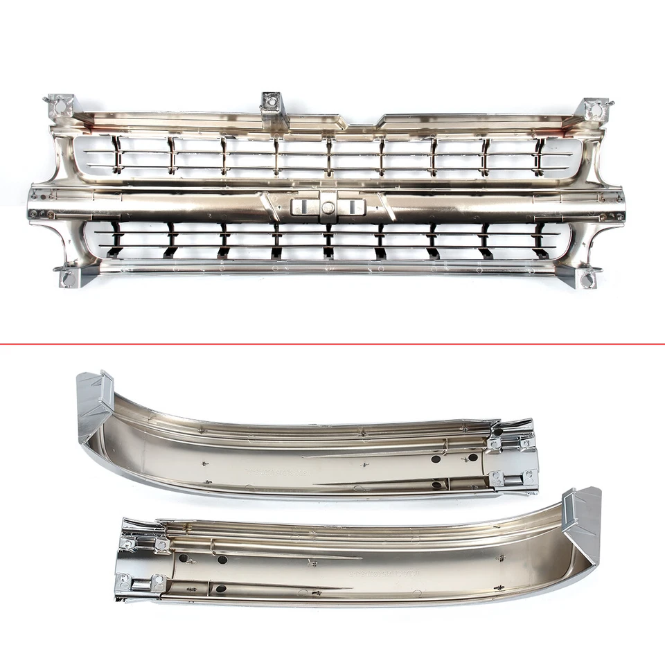 For 99-2002 Chevrolet Silverado 1500 2000-2006 Tahoe Chrome Front Bumper Grille Foto 3 de 4