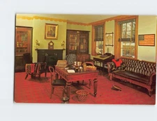 Postcard Quiet Study Wheatland Home of President James Buchanan Pennsylvania