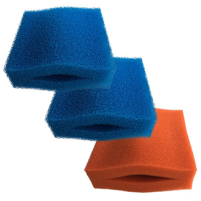 Oase Biotec 5/10/30 2 x grober und 1 x feiner roter Schaumschwamm Filter Set für Teich