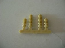 Lionel 2461 & 6461 Ivory Transformer Insulators (two long & two short)