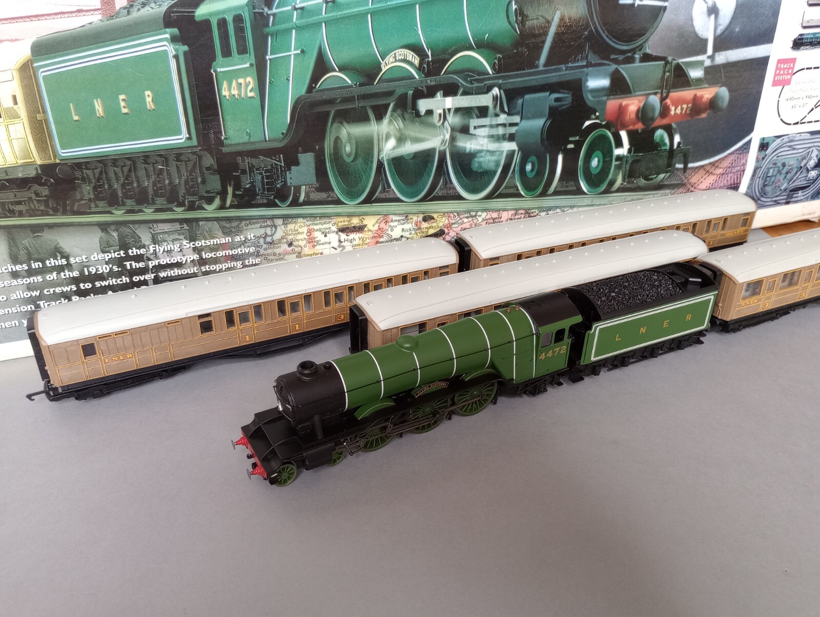 R1039 Hornby OO Gauge Flying Scotsman Train Set (Hornby Railroad eBay