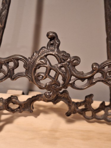Vintage Metal Ornate Easel Wall Display 17” made in India - Picture 5 of 11