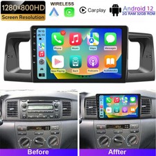 For Toyota Corolla 2003-2008 Android 12 Car Stereo Radio GPS Navi Player WIFI BT
