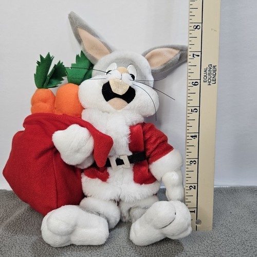Bugs Bunny Santa Bean Bag Plush Warner Brothers Studio Store 2000 - Picture 7 of 7