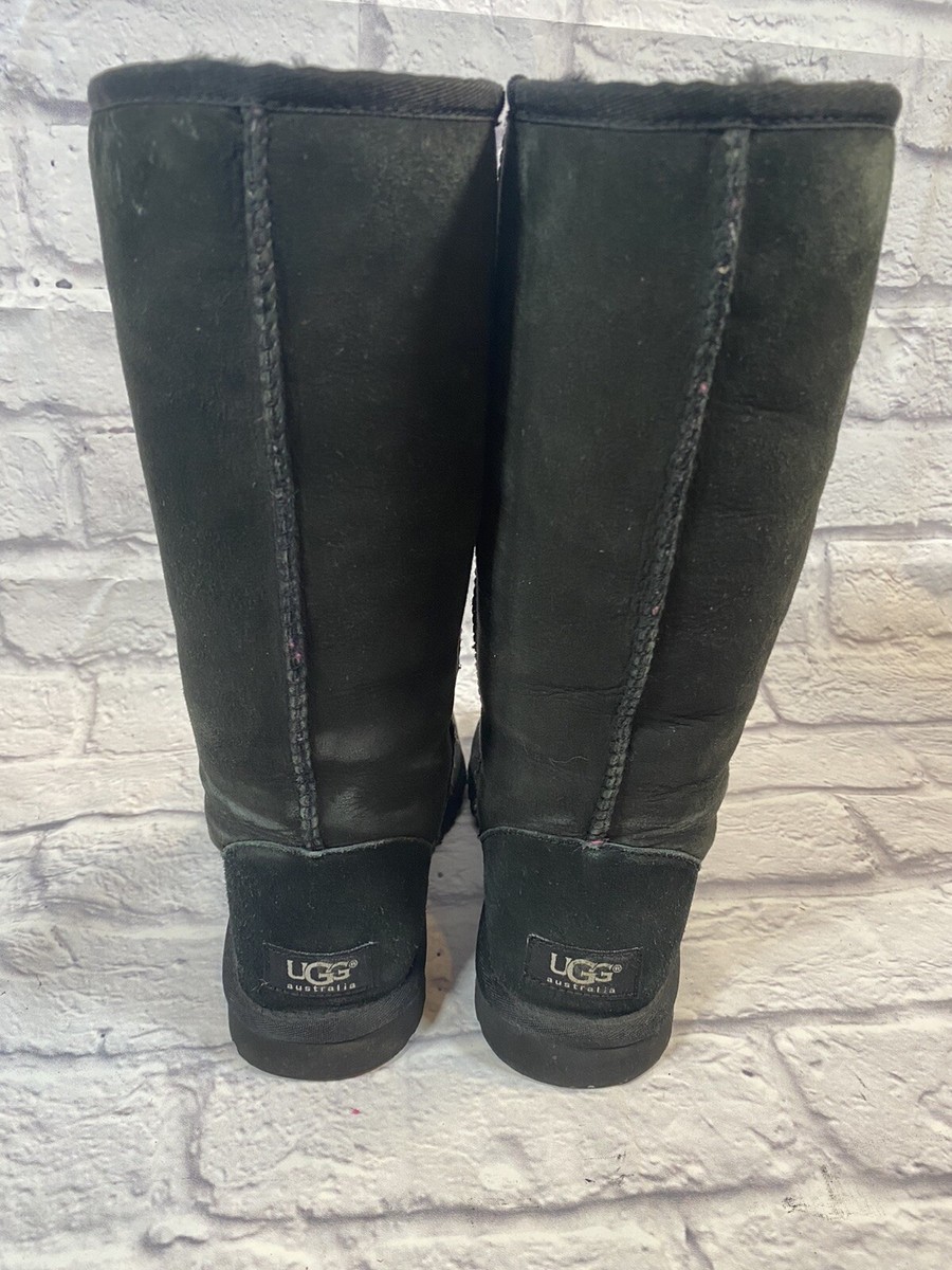 UGG australia◇ブーツ/24cm/BLK/ブラック/スウェード/1095049